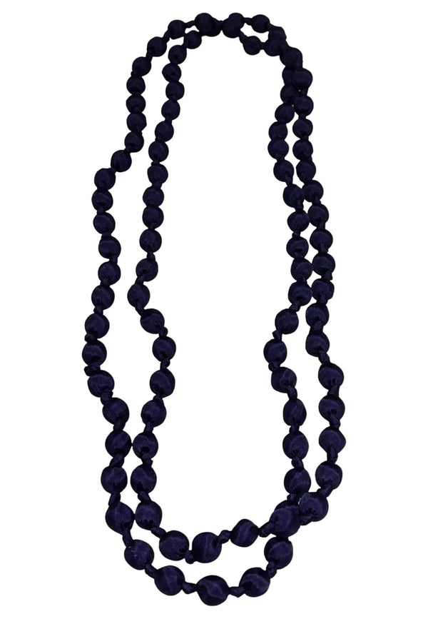 Il Baco Da Seta Purple Silk Ball Necklace 16.3
