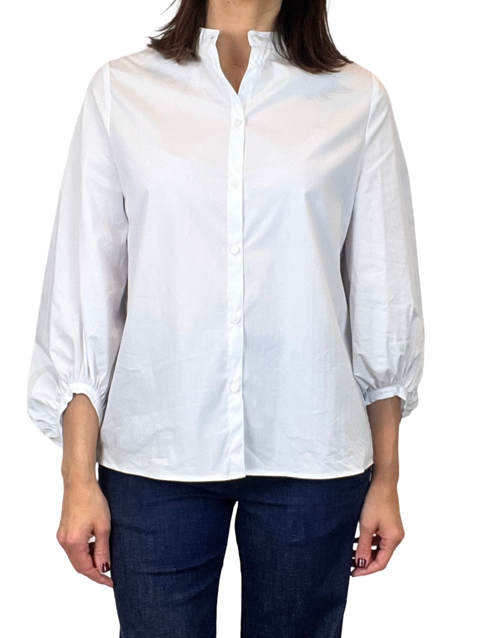 Adele Mao Gathered Sleeve Shirt
