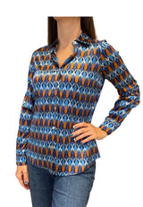 Monika Varga Geometric Silk Shirt