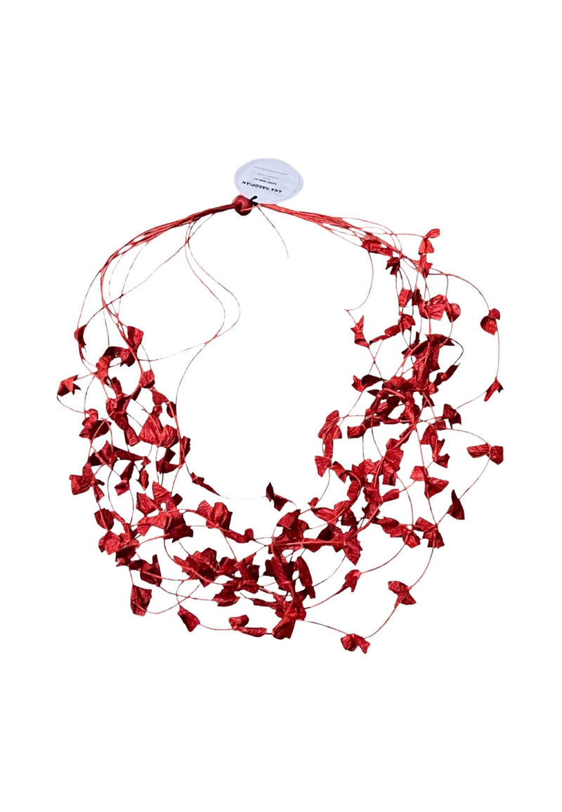 Collar Ana Hagopian Necklace Loop Rojo