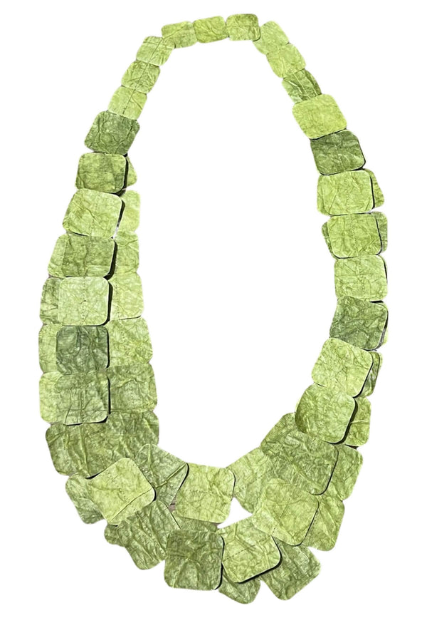 Ana Hagopian Tiles Triple Green Necklace