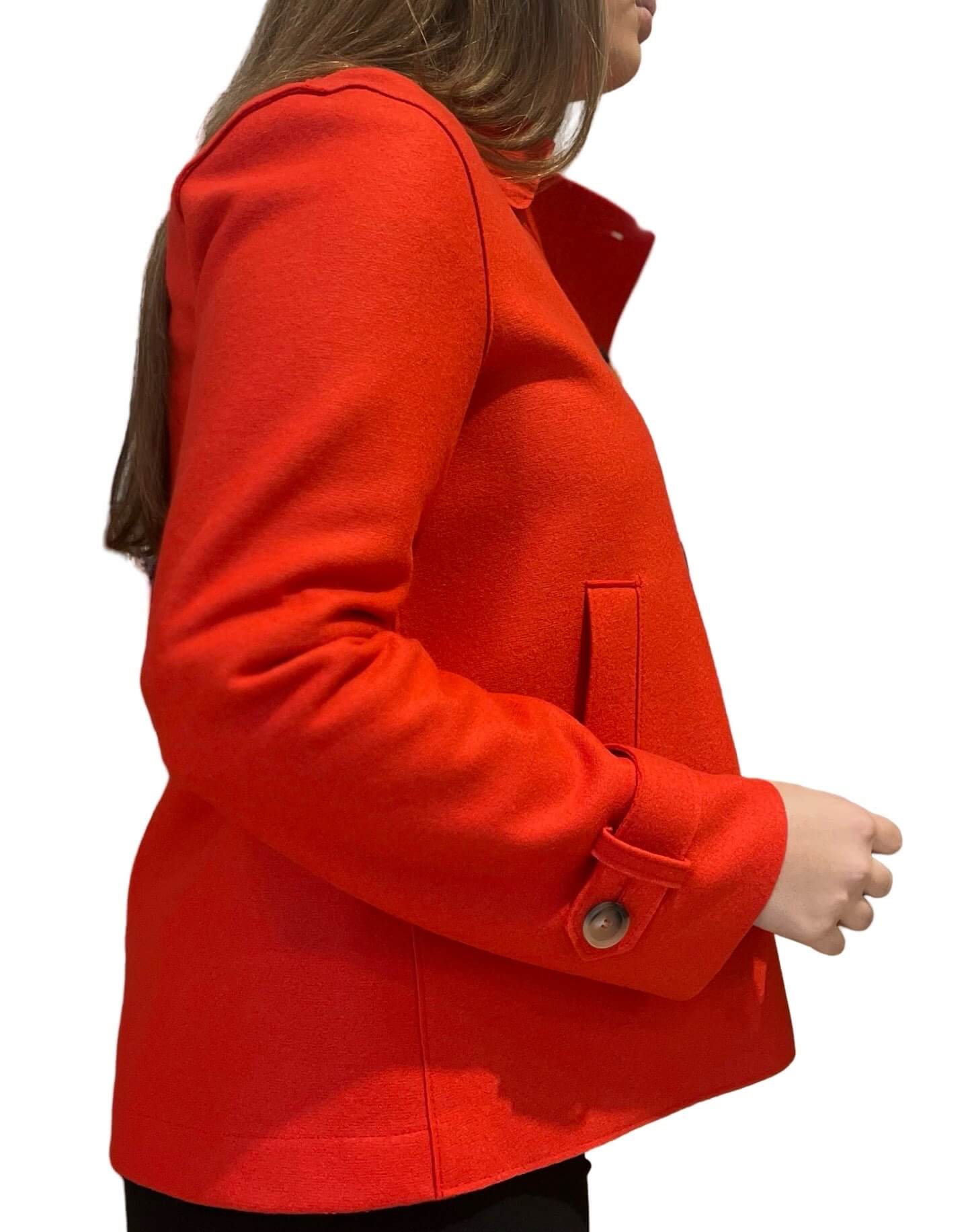 Parka Harris Wharf London Cropped Trench Roja