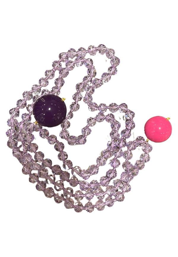 Marcantelli Fabrizio Purple Spheres Necklace