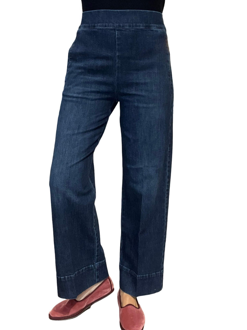 Cigala's Relaxed Wide Leg Blue Jeans