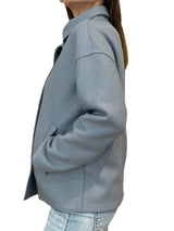 Harris Wharf London Pressed Wool Light Gray Jacket