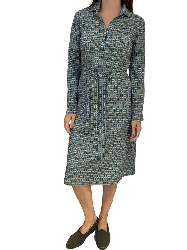 Monika Varga Shirt Dress Knitted Rectangles