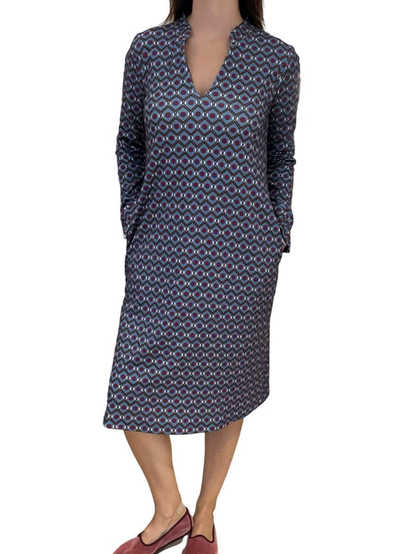 Monika Varga V-neck dress with polka dots