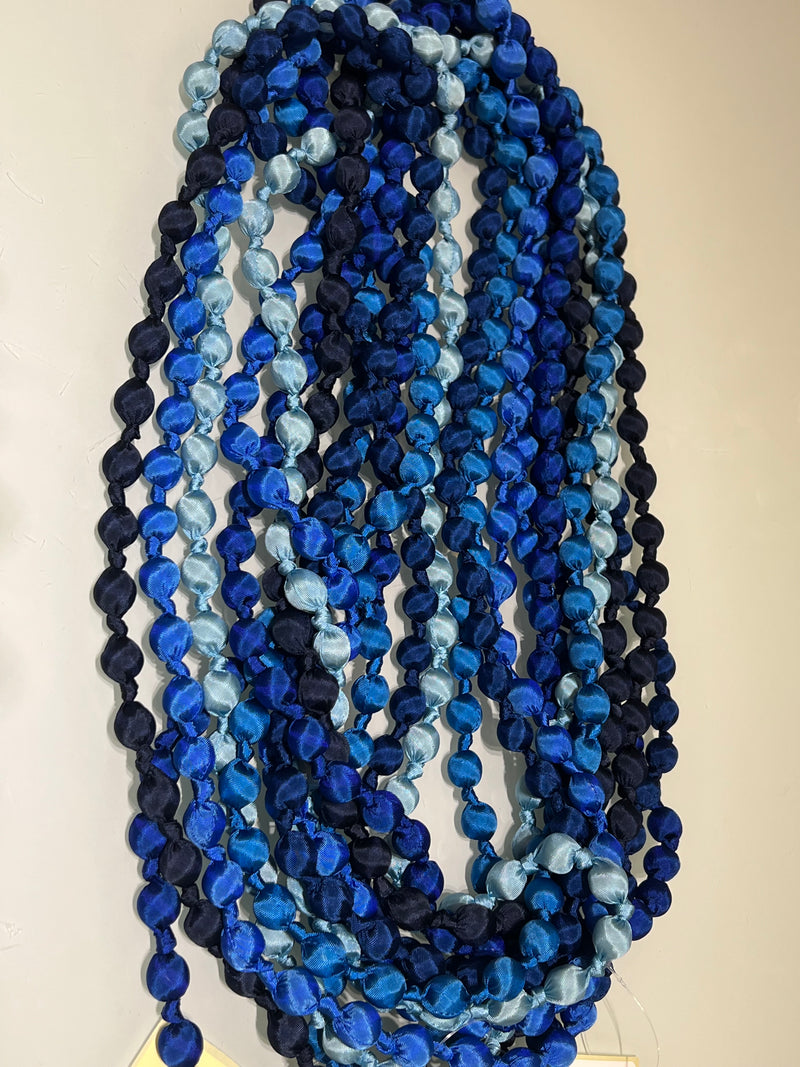 Il Baco Da Seta Turquoise Silk Ball Necklace