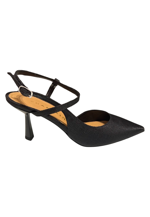 Chantal Chanel Raffia Black Shoe