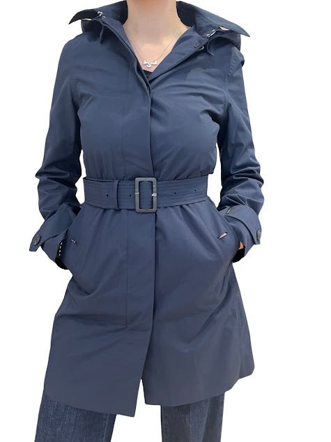 Gabardina Save the Duck Cinturon Marino