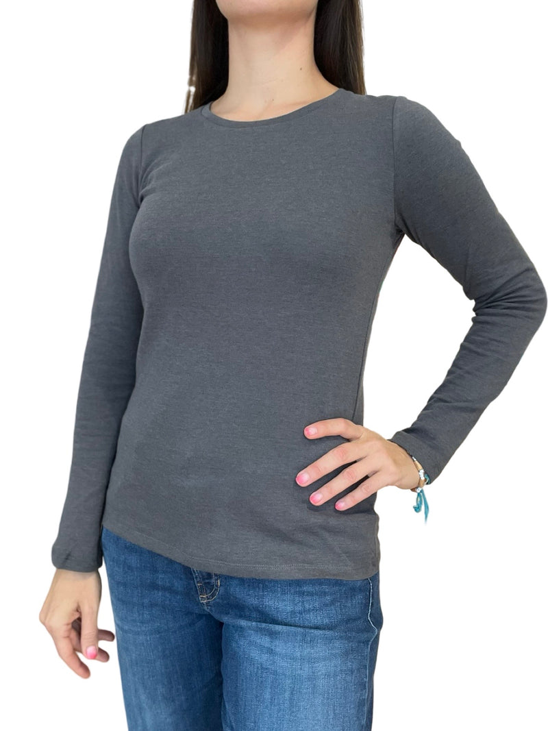 Majestic Long Sleeve Fitted T-Shirt