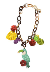 Il Baco Da Seta Tropical Green Necklace