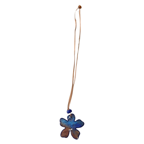 Il Baco Da Seta Blue Flower Necklace