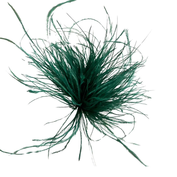 Brooch Il Baco Da Seta Green feathers