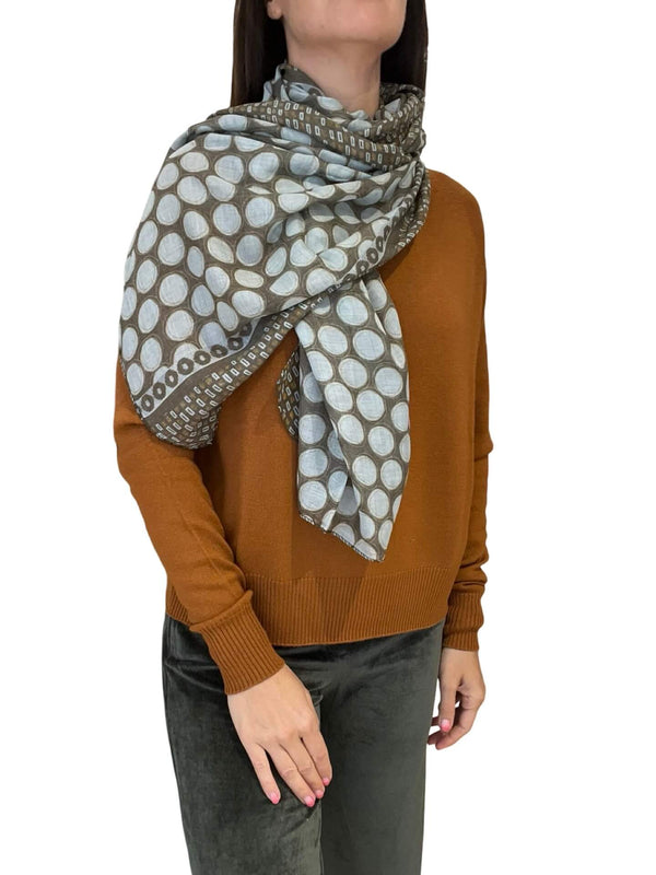 Whyci Scarf Circle Print