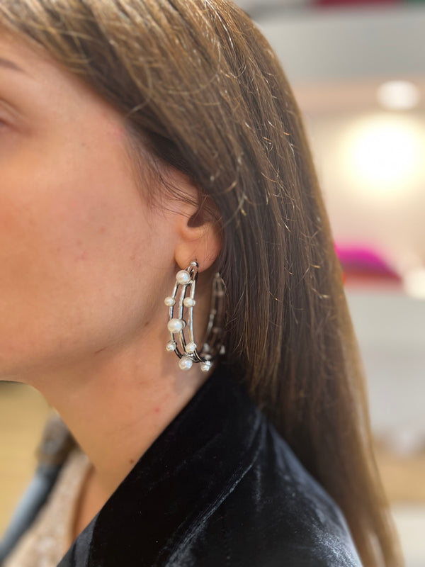 Liviana Conti Silver Earrings