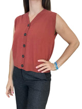 Diega Knitted Vest with Buttons