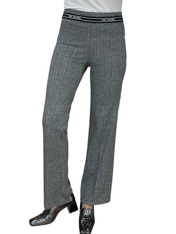 Herringbone Crystal Shift Pants