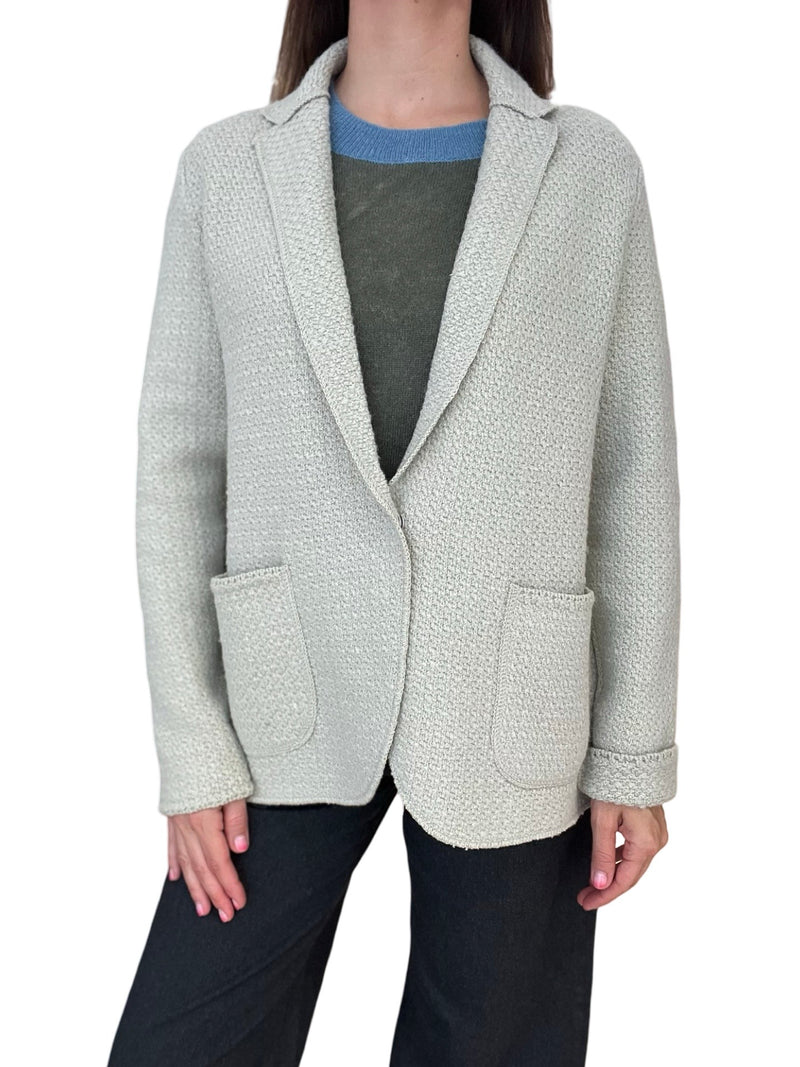 Long Knit Base Jacket