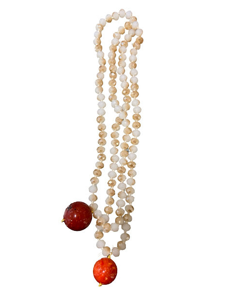 Collier Marntelli Fabrizio Speems rouge et orange