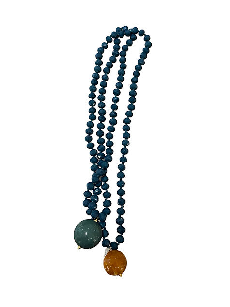 Collier Martelli Fabrizio Orange Huile Sphères