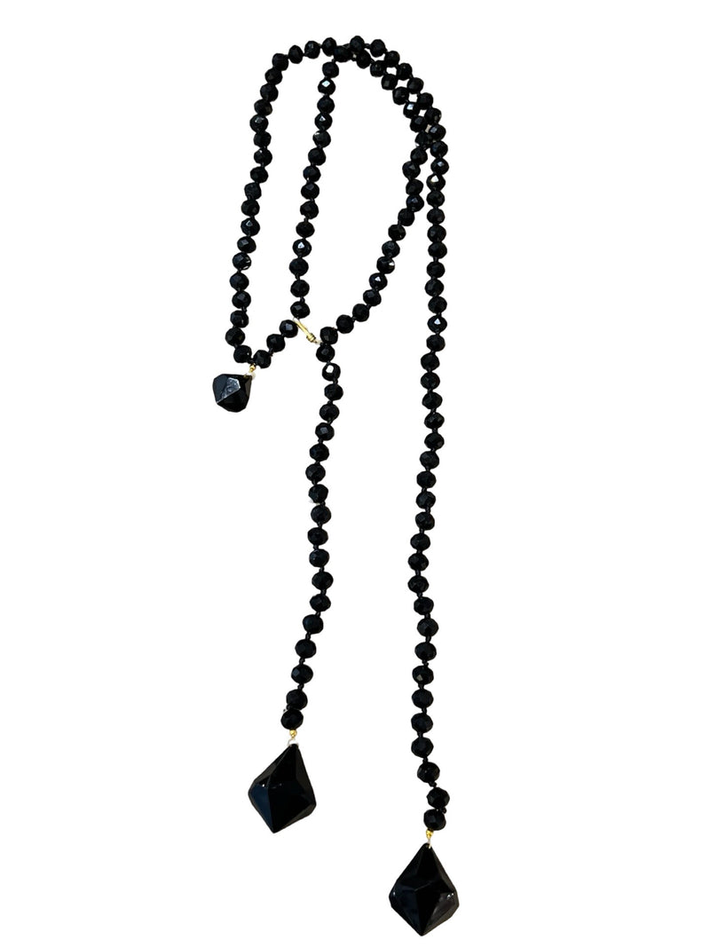 Collier de diamant noir en diamant noir