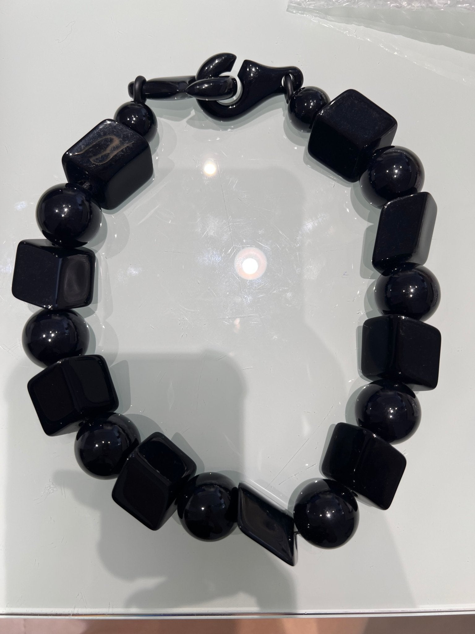 Fabrizio Marcantelli 70's Black Necklace