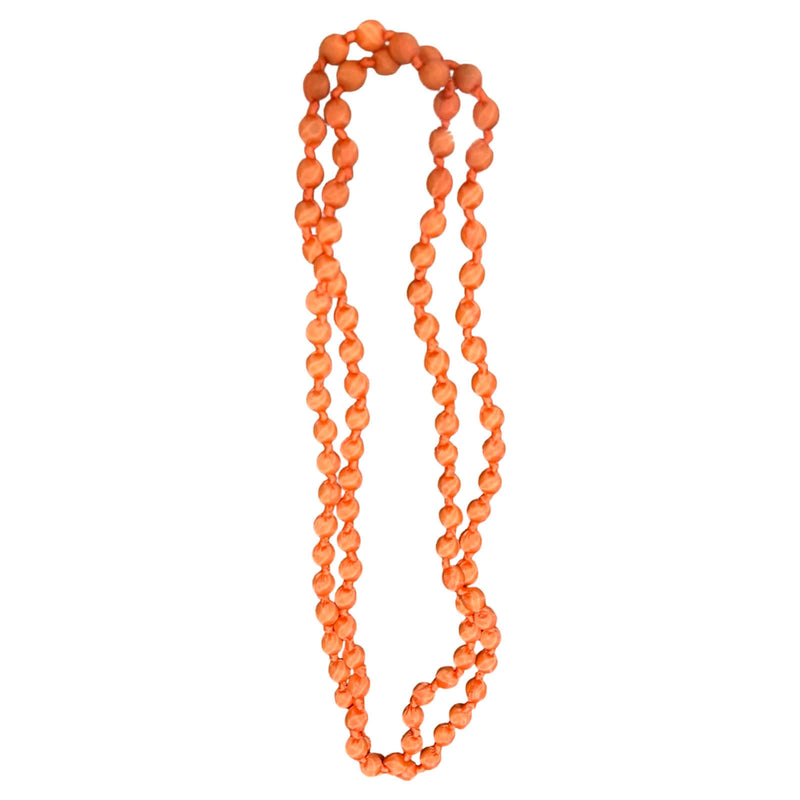 Il Baco Da Seta Coral Silk Ball Necklace