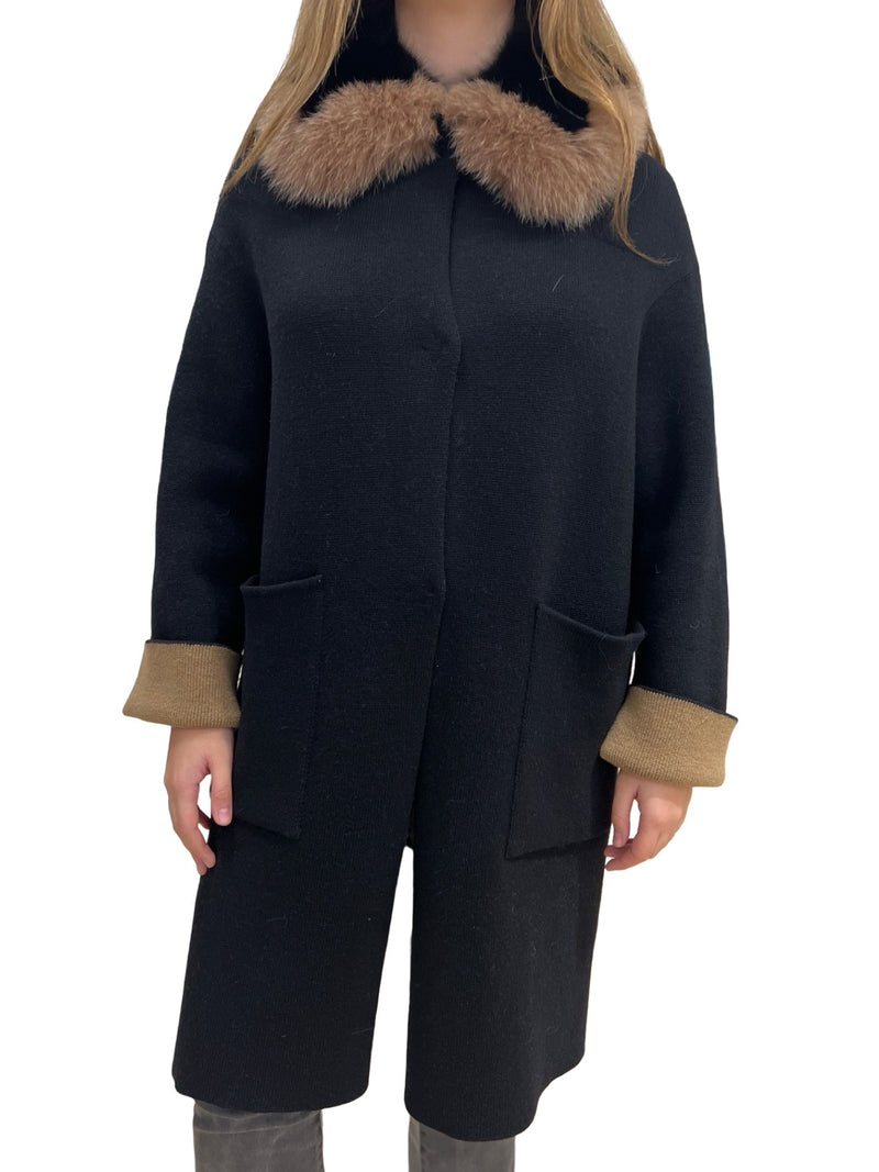 Giovi Cashmere Black Coat