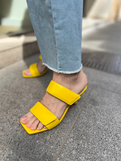 Fabio Rusconi Yellow Leather Sandal