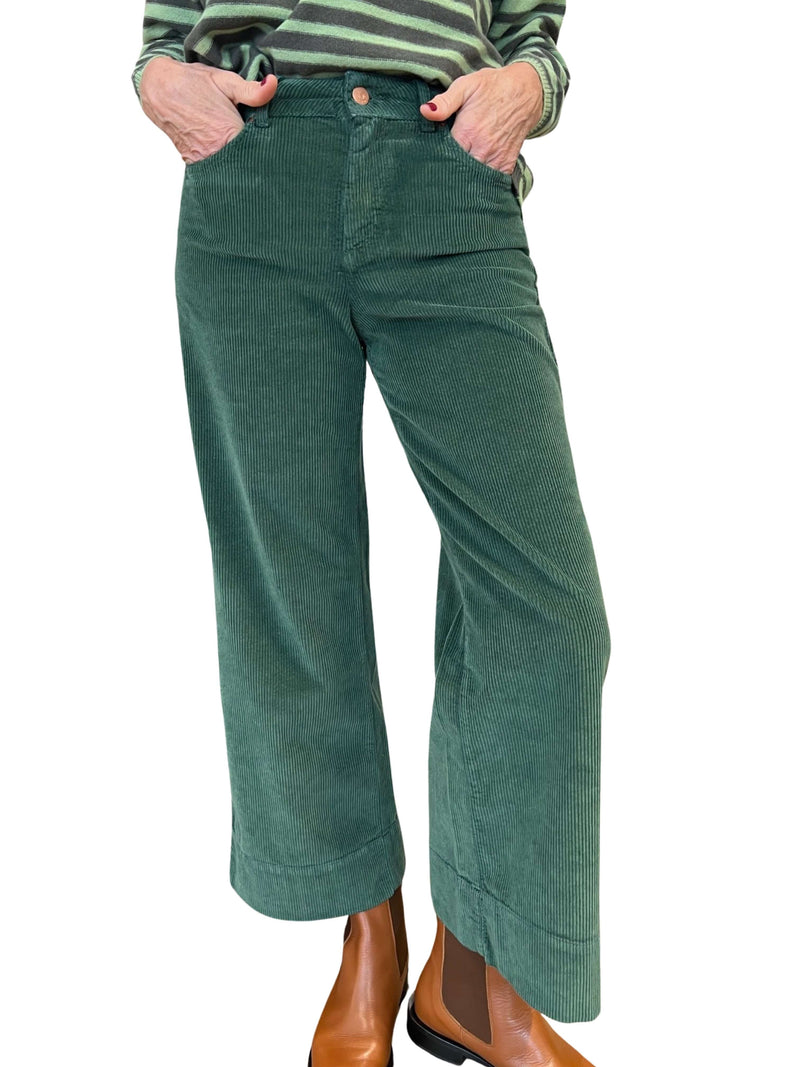 Cigala's Corduroy Palazzo Crop Jeans