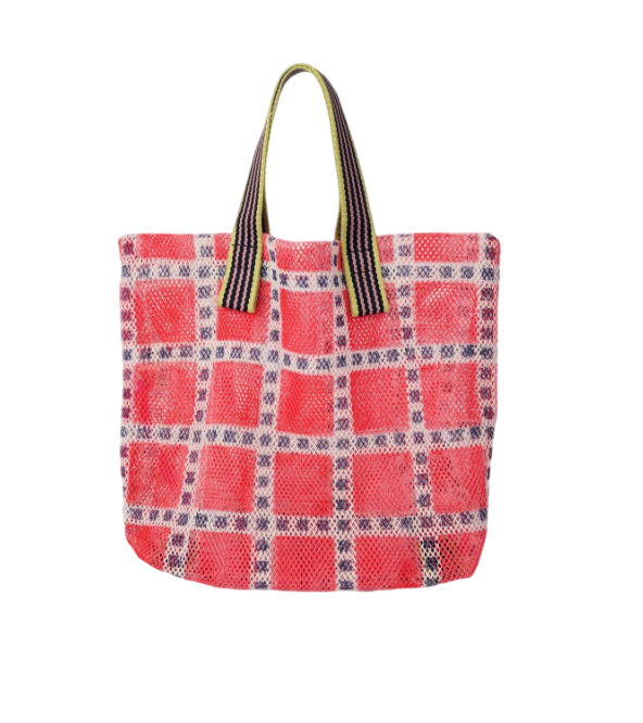 Epice Kanpur Small Pink Checkered Bag