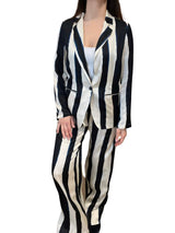 Diega Striped Silk Pants