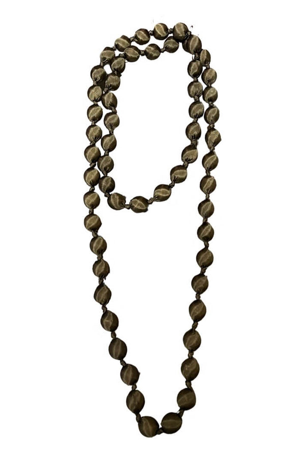 Il Baco Da Seta Maxi Mud Silk Ball Necklace