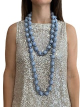 Necklace il Baco Da Seta Maxi Blue Silk Ball