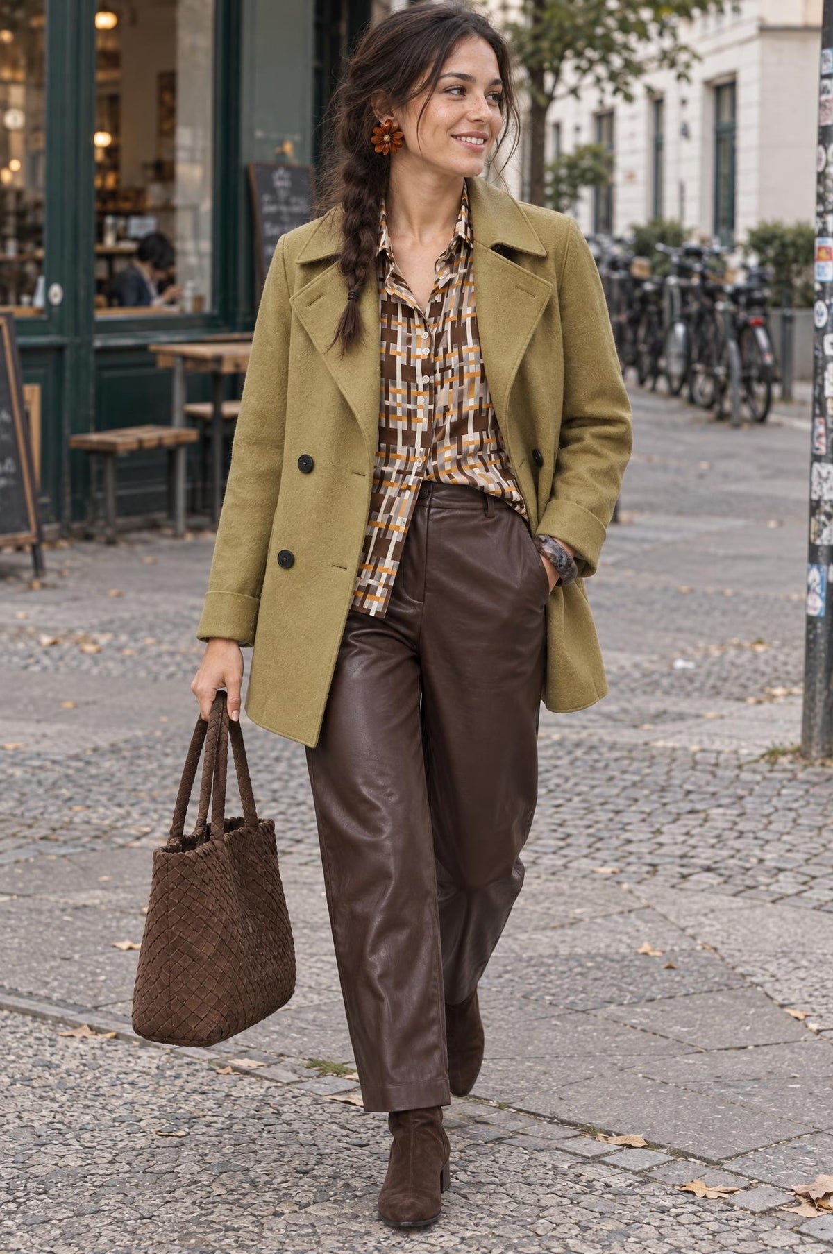 Chaqueta Harris Wharf London Peacot Oliva