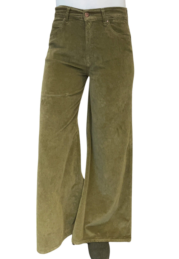 Pantalon large en velours côtelé Hw de Cigala