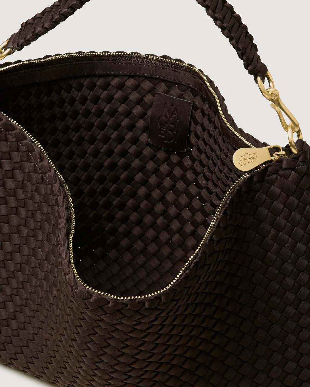Bolso Naghedi Porto Half-moon Medium Chocolate