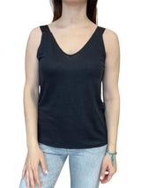 Majestic Linen Top with Wide Straps