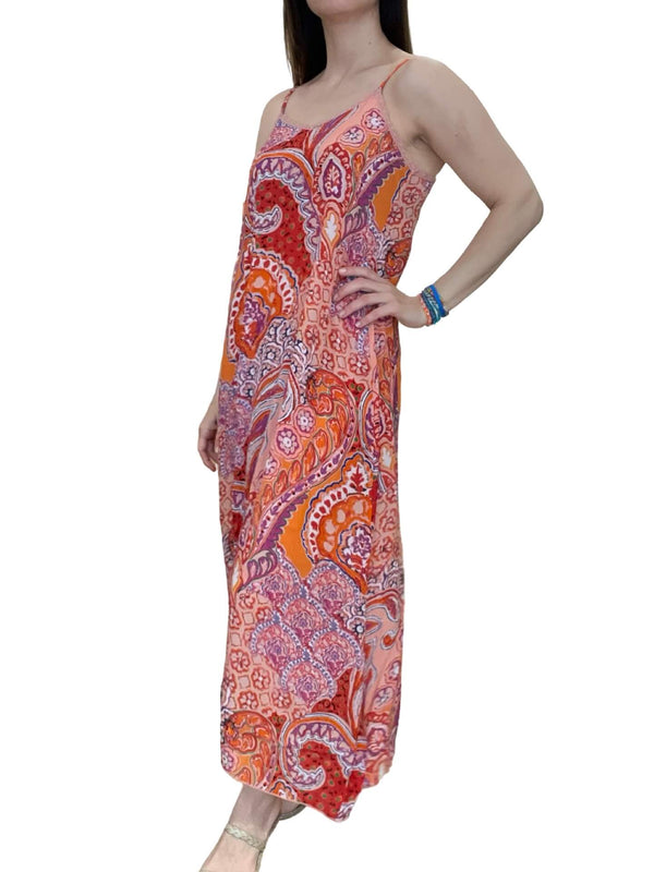 One Season Antoinette Slip Brazil Coral Dress