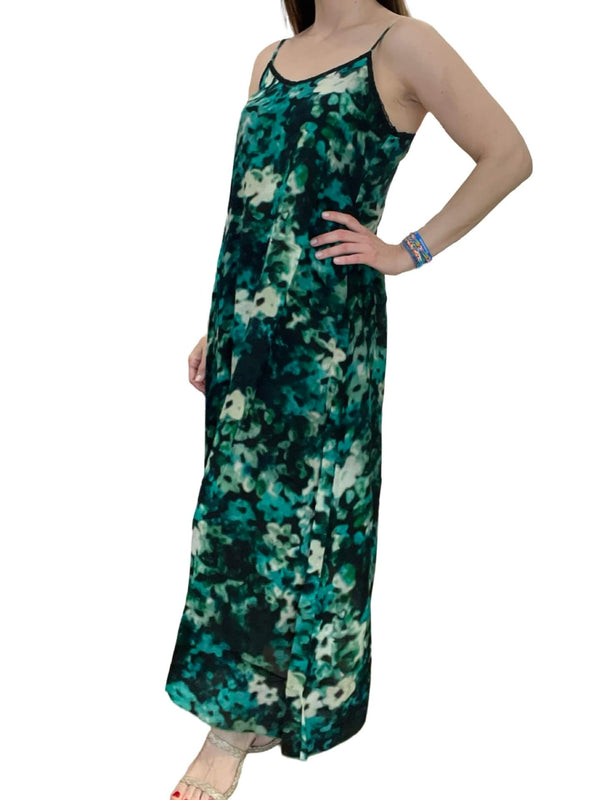 One Season Antoinette Slip Dress Seagrass Bay Emerald