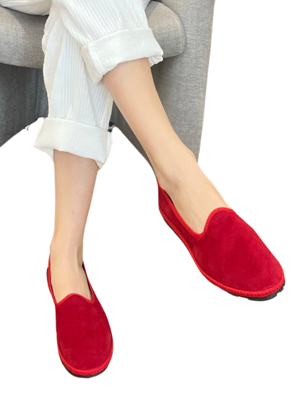 Veneziana Red Velvet Shoe