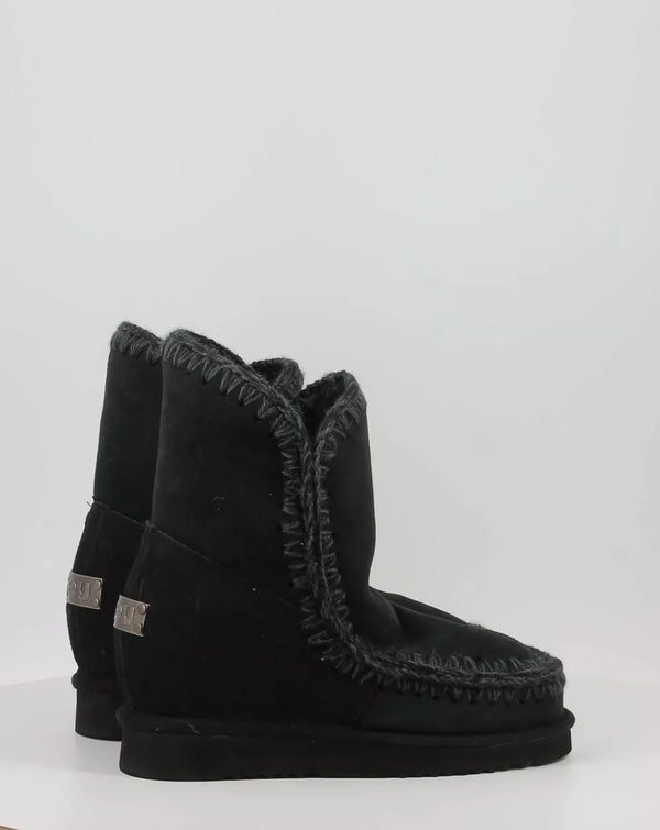 Mou ESKIMO INNER Wedge Short Black Boots