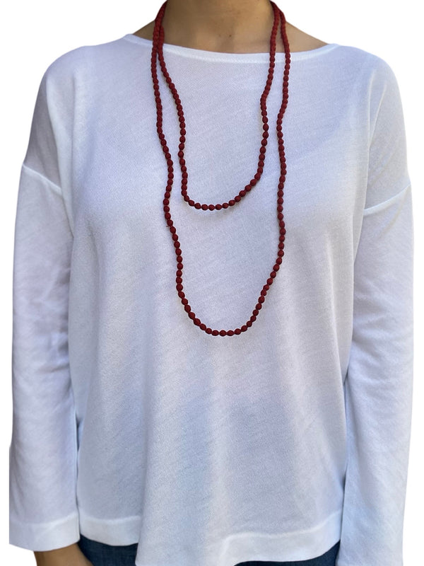 Il Baco Da Seta Caldera Silk Beads Necklace