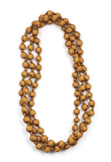 Il Baco Da Seta Camel Silk Ball Necklace 18.3