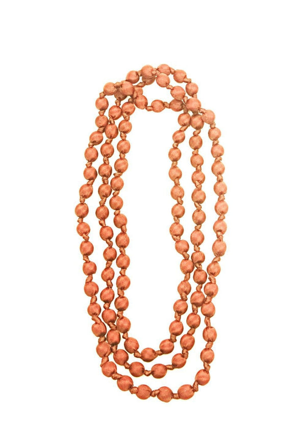Il Baco Da Seta Nude Silk Beads Necklace
