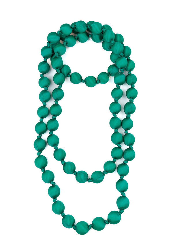 Il Baco Da Seta Maxi Acqua Silk Beads Necklace