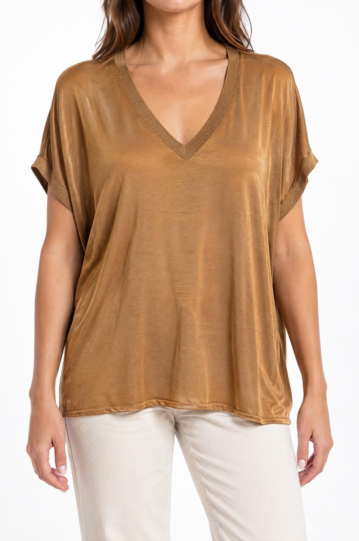 Top Sunny Studio Pico Lurex Camel