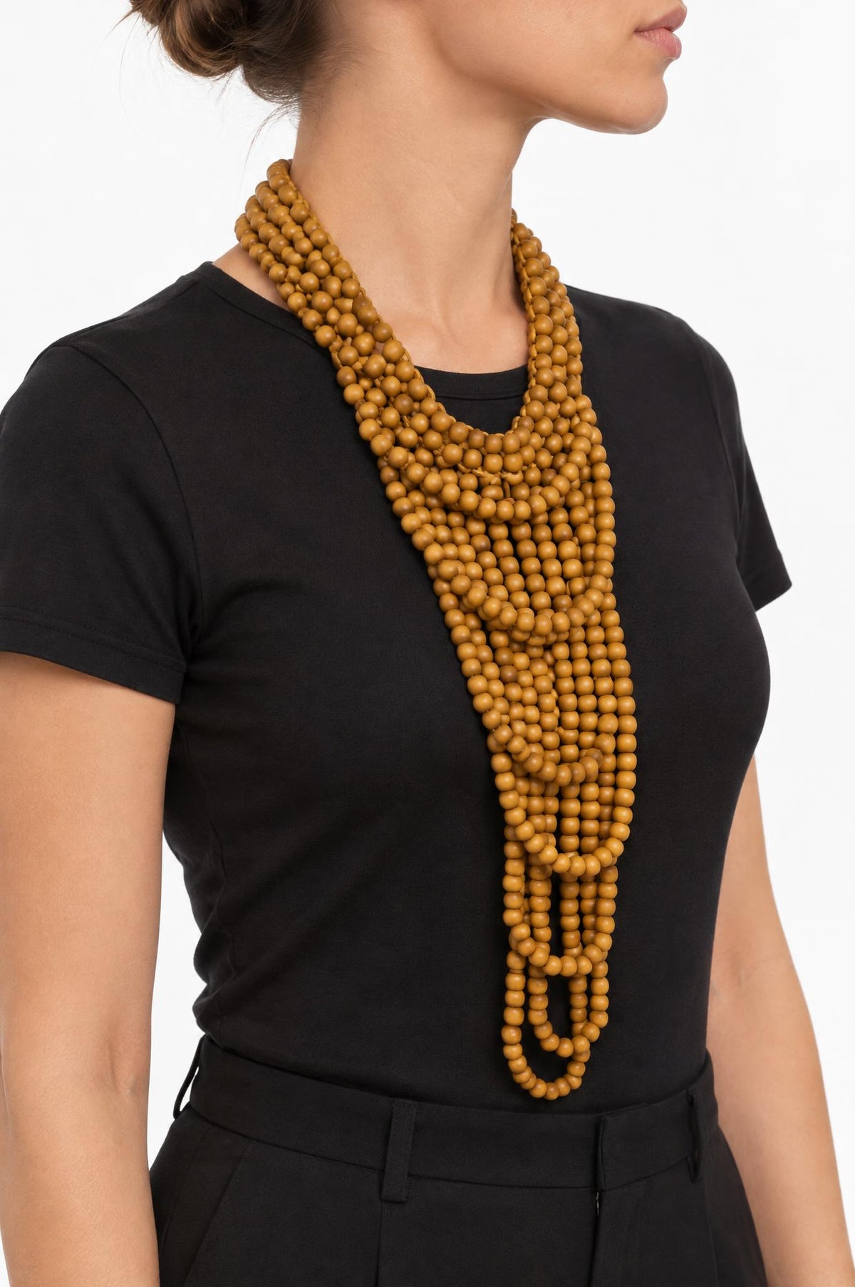 Collana Il Baco Da Seta Palline di senape