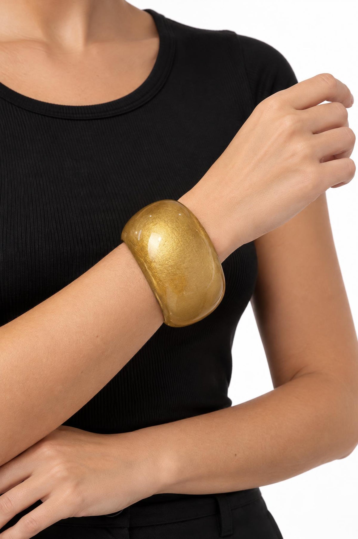 Pulsera Il Baco Da Seta Rígida Dorado